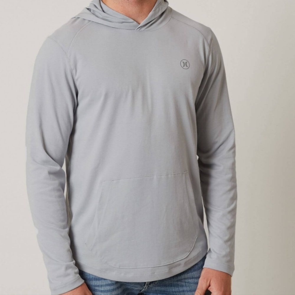 HURLEY Nike Dry Fit Hybrid Swin Surf Beach Performance T-shirt Hoodie